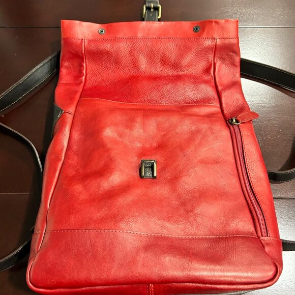 Genuine Italian Leather Mini Backpack - Unisex - Picture 7 of 13